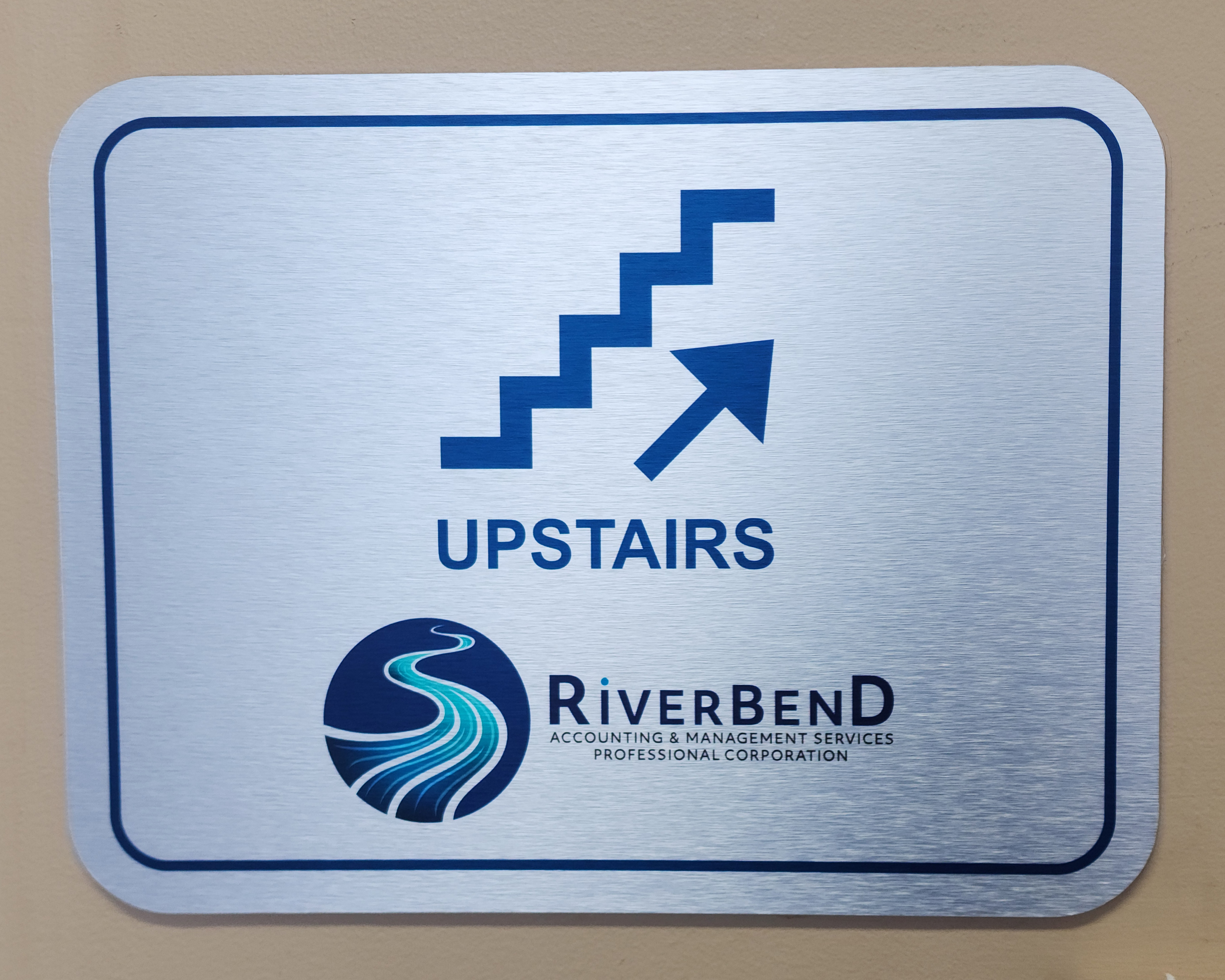 RiverBend upstairs sign